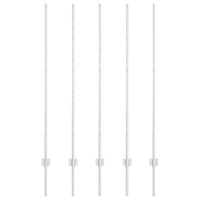 Pali per Recinzioni, 10 pz, Canale a U, 140 cm, Acciaio Galvanizzato 42006300