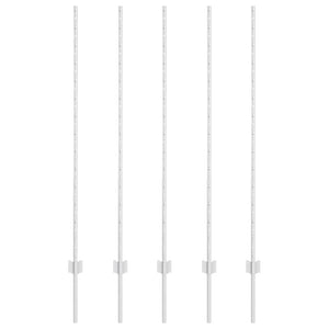 Pali per Recinzioni, 10 pz, Canale a U, 140 cm, Acciaio Galvanizzato 42006300