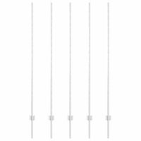 Paletti per Recinzione 10 pz Canale a U 150 cm in Acciaio Zincato 42006302