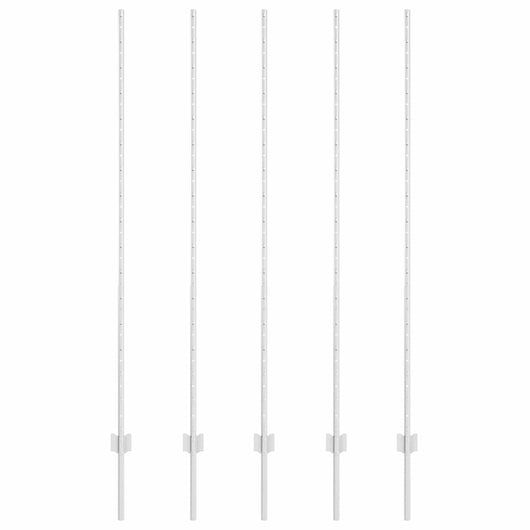 Paletti per Recinzione 10 pz Canale a U 150 cm in Acciaio Zincato 42006302