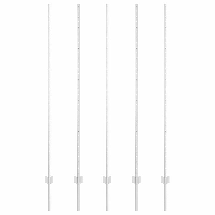 Pali per recinzione  - 10 pezzi - canale a U - 160 cm - in acciaio zincato 42006304