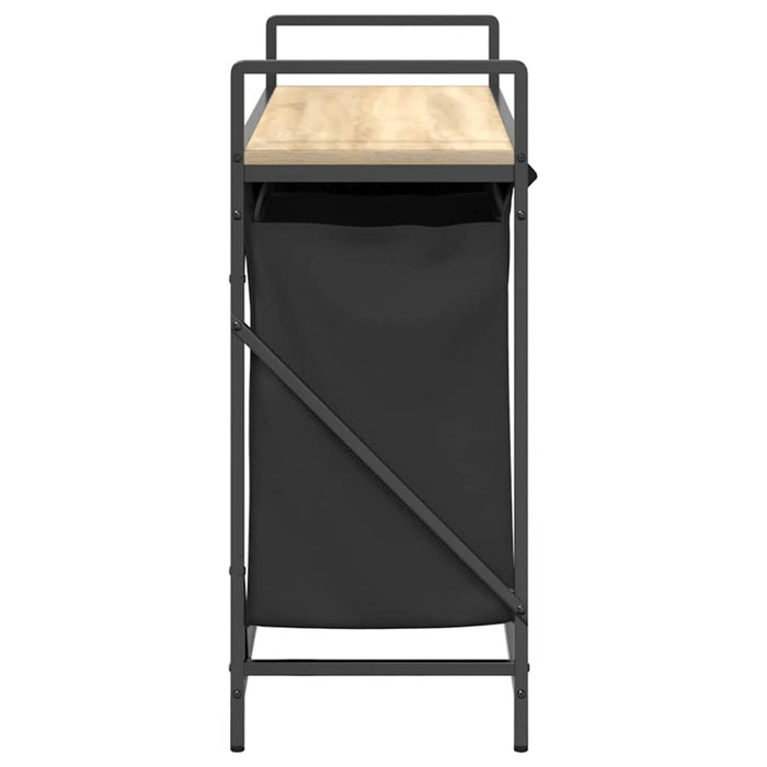 Cesto per la Biancheria 3 Scomparti con Ripiano Rovere Sonoma 859061