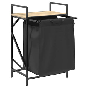 Cesto della Biancheria 1 Scomparto con Ripiano Sonoma Rovere 859071