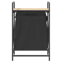 Cesto della Biancheria 1 Scomparto con Ripiano Sonoma Rovere 859071