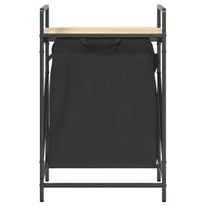 Cesto della Biancheria 1 Scomparto con Ripiano Sonoma Rovere 859071