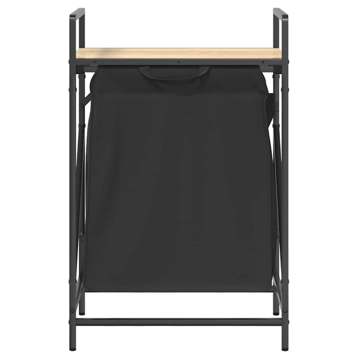 Cesto della Biancheria 1 Scomparto con Ripiano Sonoma Rovere 859071