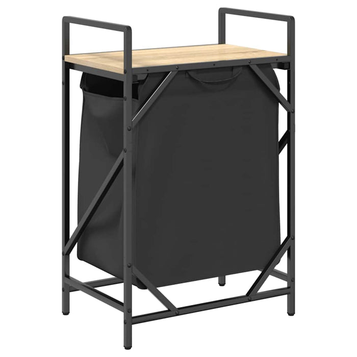 Cesto della Biancheria 1 Scomparto con Ripiano Sonoma Rovere 859071