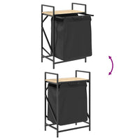 Cesto della Biancheria 1 Scomparto con Ripiano Sonoma Rovere 859071