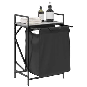 Cesto della Biancheria 1 Scomparto con Ripiano Grigio Sonoma 859073