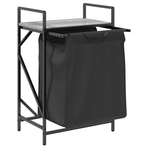 Cesto della Biancheria 1 Scomparto con Ripiano Grigio Sonoma 859073