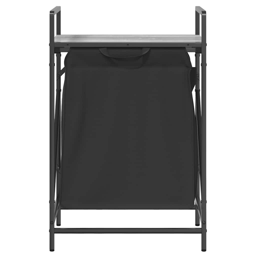 Cesto della Biancheria 1 Scomparto con Ripiano Grigio Sonoma 859073