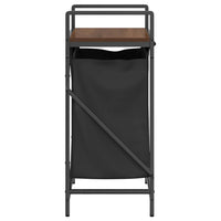 Cesto della Biancheria 1 Scomparto con Ripiano Rovere Marrone 859074