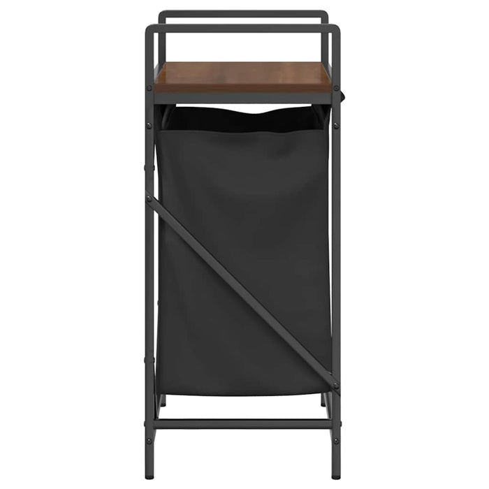 Cesto della Biancheria 1 Scomparto con Ripiano Rovere Marrone 859074