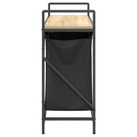 vidaXL Cesto della Biancheria 2 Scomparti con Ripiano Rovere Sonoma