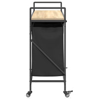 Cesto per la Biancheria 3 Scomparti con Ruote Rovere Sonoma 859091