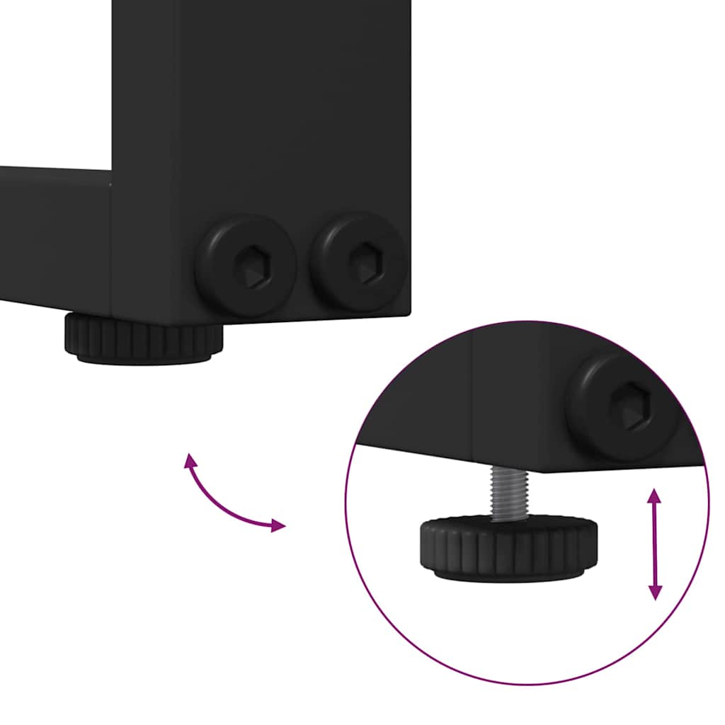 Set Divano da Giardino 2 pcs Antracite Acciaio 42004140