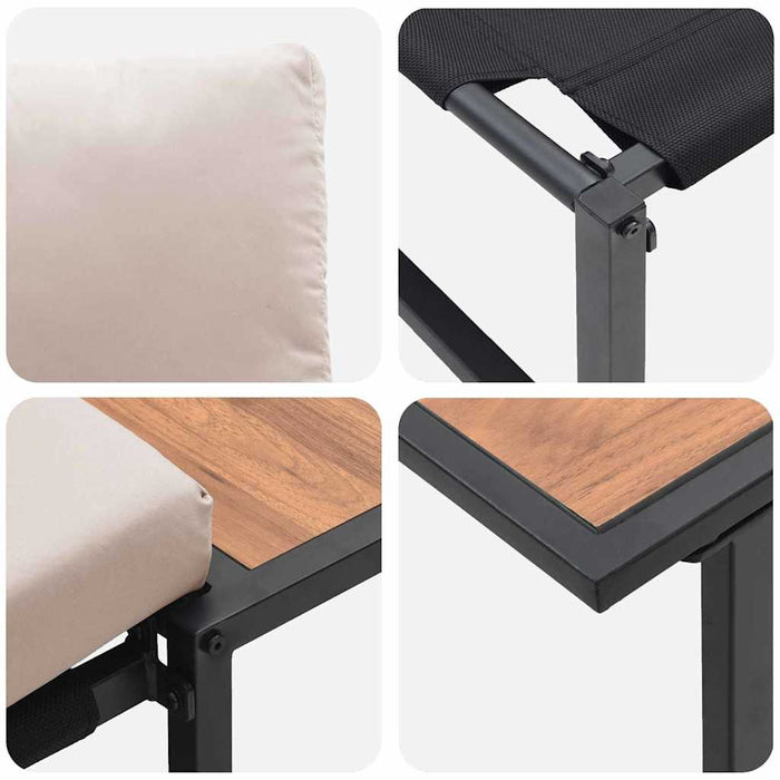 Set Divano da Giardino 2 pz-Sofa da Giardino-Divanetto da esterno Talpa Acciaio