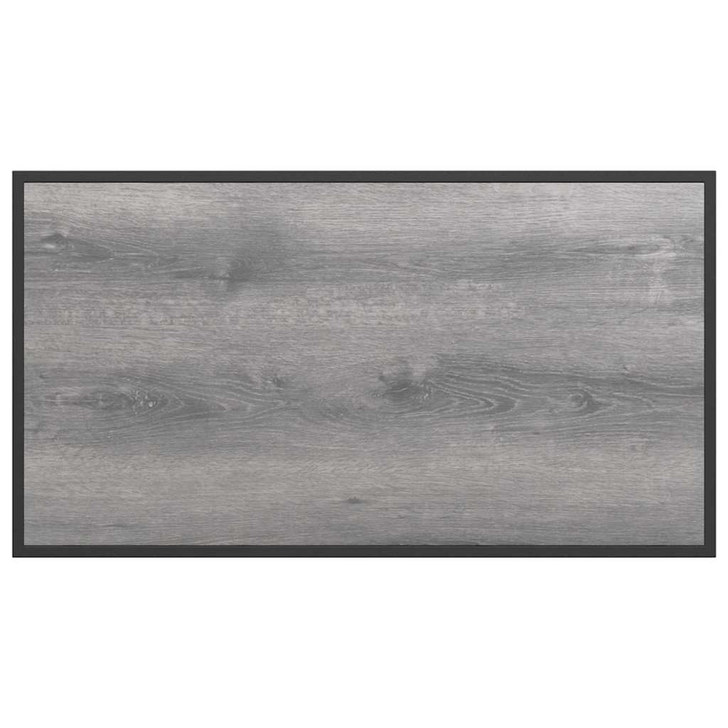 Tavolo da Giardino Grigio 100 x 55 x 70 cm Acciaio e DPC 42007553