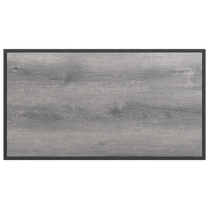 Tavolo da Giardino Grigio 100 x 55 x 70 cm Acciaio e DPC 42007553