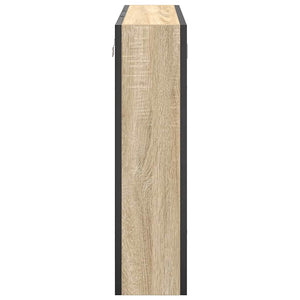 Mobiletto per specchio con porta-Armadietto a Specchio da Bagno Rovere Sonoma 60 x 16 x 60 cm