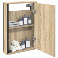 Mobiletto per specchio con porta-Armadietto a Specchio da Bagno Rovere Sonoma 42 x 12 x 60 cm