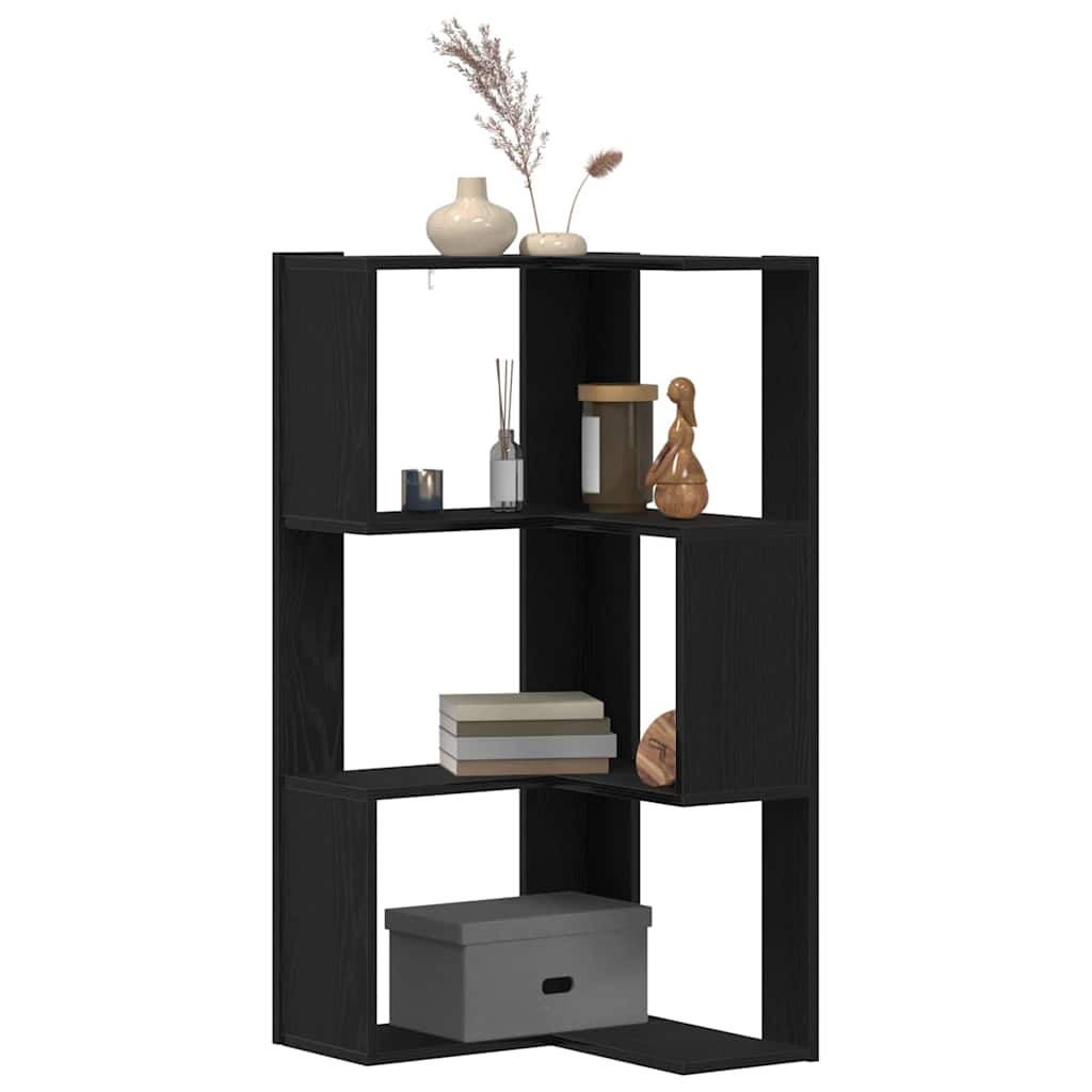 Libreria Angolare Rovere nero 50 x 50 x 102 cm 868050