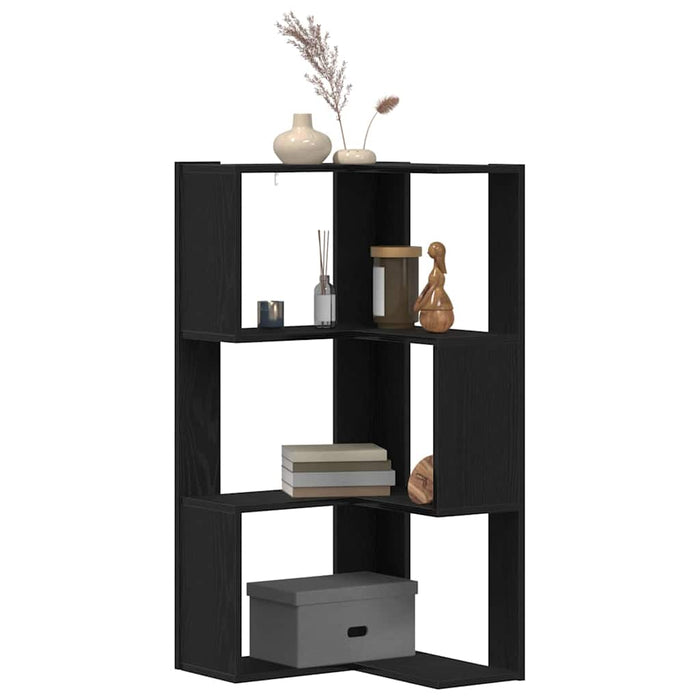 Libreria Angolare Rovere nero 50 x 50 x 102 cm 868050