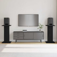 Supporti per Altoparlanti 2 pcs Rovere nero 30 x 30 x 60 cm 868055