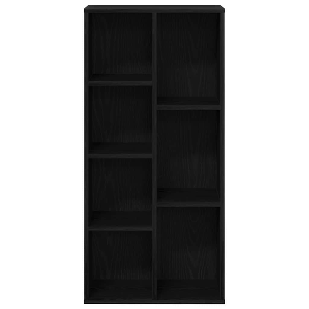 Libreria-Scaffale per Libri-Mobile di Stoccaggio Rovere Nero 50 x 25 x 102 cm
