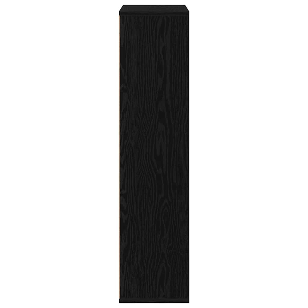 Libreria-Scaffale per Libri-Mobile di Stoccaggio Rovere Nero 50 x 25 x 102 cm