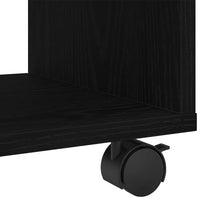 Tavolino Rovere nero 72 x 33 x 42.5 cm Legno multistrato 868061