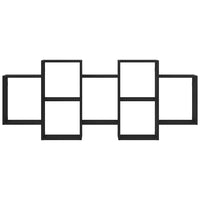 vidaXL Scaffale a Parete Rovere Nero 159x18x65 cm in Truciolato