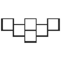 vidaXL Scaffale a Parete Rovere Nero 159x18x66 cm in Truciolato