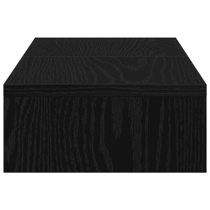 Supporto Monitor Regolabile Rovere Nero 60x24x10,5cm Truciolato