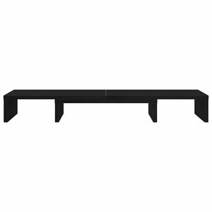 Supporto per Monitor Regolabile Rovere Nero 80x24x10,5 cm 868083