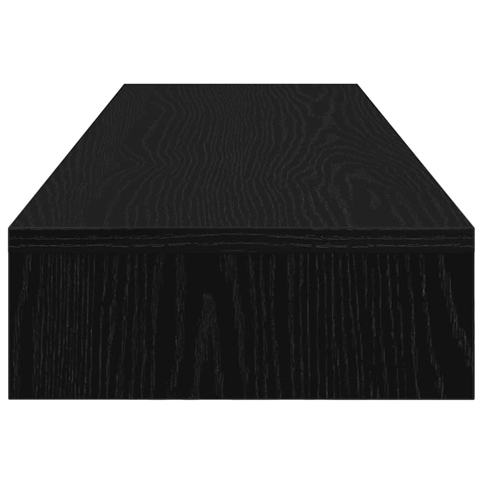 vidaXL Supporto per Monitor Rovere Nero 100x27x10cm in Legno di Pino