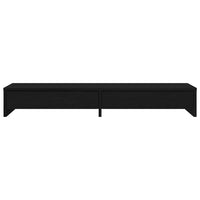 Supporto Monitor con Cassetti Rovere Nero 100x27x15 cm 868086
