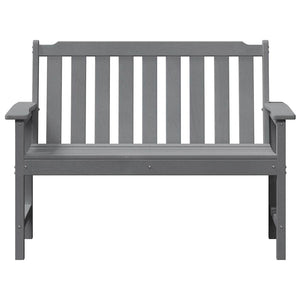Panchina da giardino Grigio chiaro 120 x 59 x 88cm Plastica 42006603