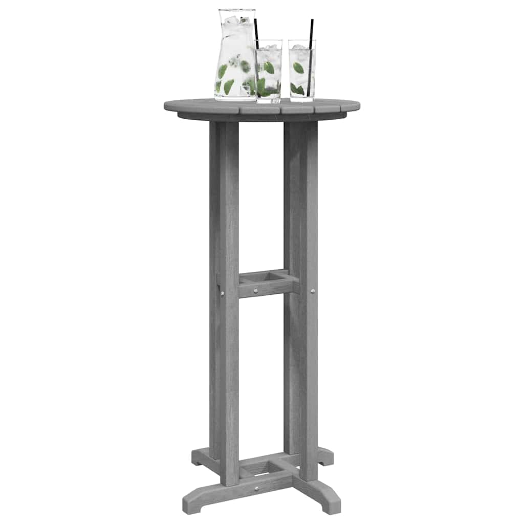 Tavolo da bar Grigio chiaro 55 x 55 x 107 cm HDPE 42006609