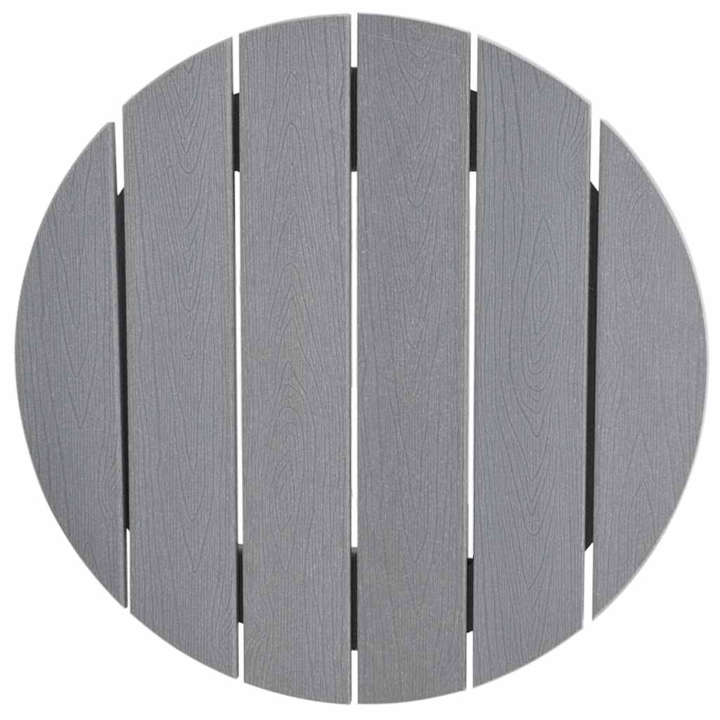 Tavolo da bar Grigio chiaro 55 x 55 x 107 cm HDPE 42006609