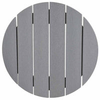 Tavolo da bar Grigio chiaro 55 x 55 x 107 cm HDPE 42006609