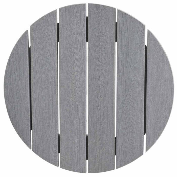 Tavolo da bar Grigio chiaro 55 x 55 x 107 cm HDPE 42006609