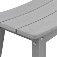 Sgabello da bar 2 pcs Grigio chiaro 52 x 43 x 73.5cm HDPE 42006612
