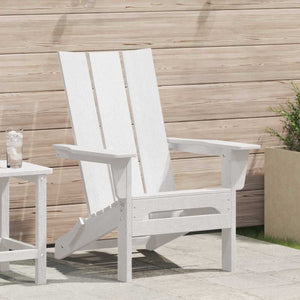 Sedia Adirondack Pieghevole Bianco 74.5 x 80.5 x 90cm HDPE 42006617