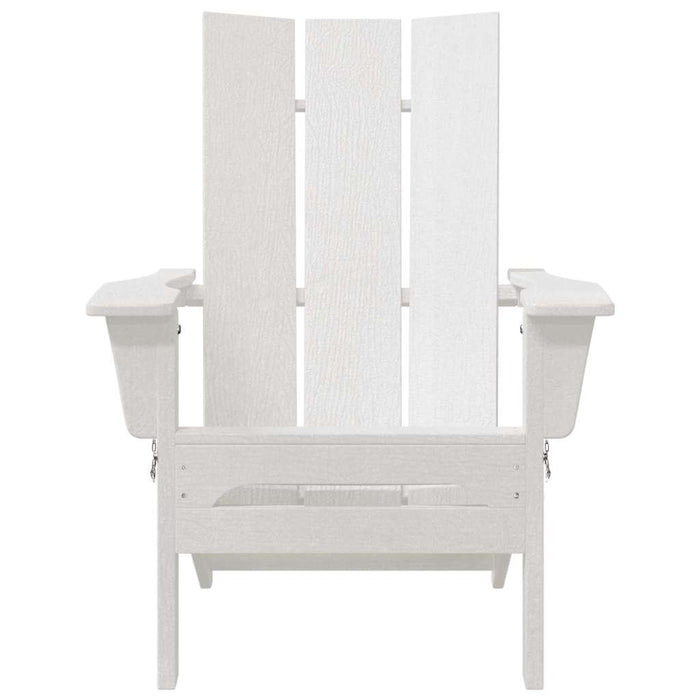 Sedia Adirondack Pieghevole Bianco 74.5 x 80.5 x 90cm HDPE 42006617