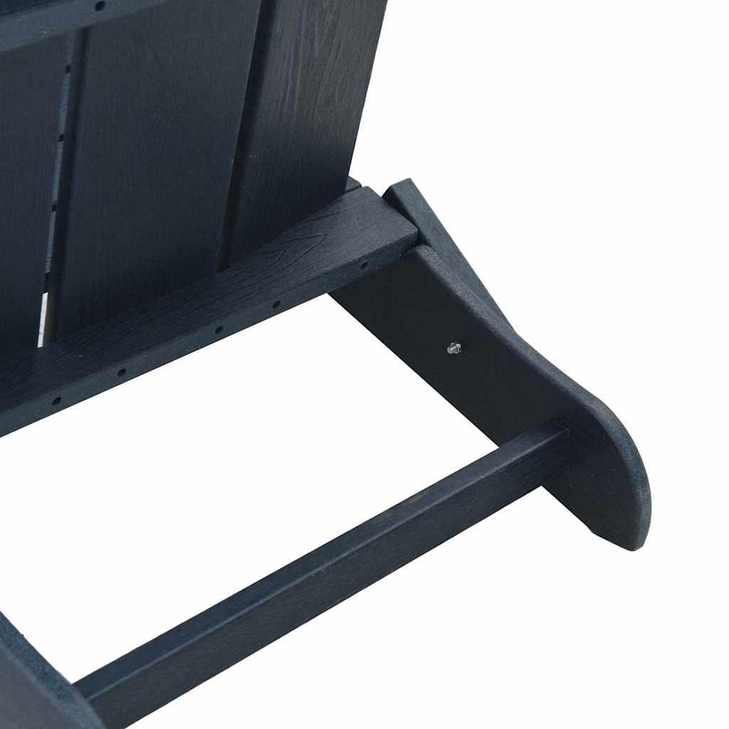 vidaXL Sedia Adirondack Pieghevole Navy 74.5 x 80.5 x 90cm Plastica