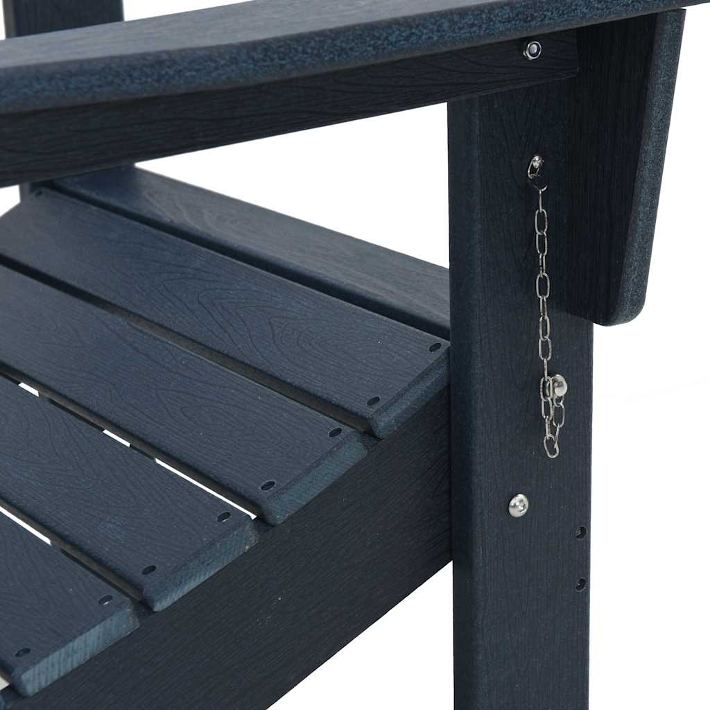 Sedia Adirondack Pieghevole Navy 74.5 x 80.5 x 90cm Plastica 42006618