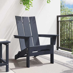vidaXL Sedia Adirondack Pieghevole Navy 74.5 x 80.5 x 90cm Plastica