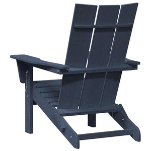 Sedia Adirondack Pieghevole Navy 74.5 x 80.5 x 90cm Plastica 42006618