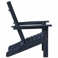 vidaXL Sedia Adirondack Pieghevole Navy 74.5 x 80.5 x 90cm Plastica